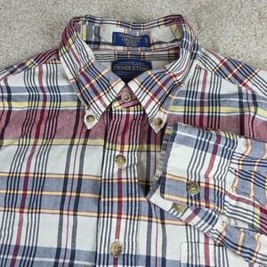 Pendleton Oceanside Shirt Mens Large Multicolor Plaid Long Sleeve Button Down